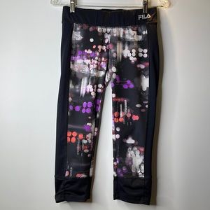 FILA Sport City Lights Mid-Rise Capri Leggings S
